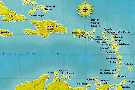 Caribbean Map